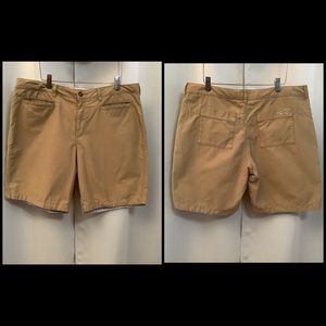 Horny Toad Shorts Women’s Size 12 Cotton, Zipper, Pockets High Waist Tan